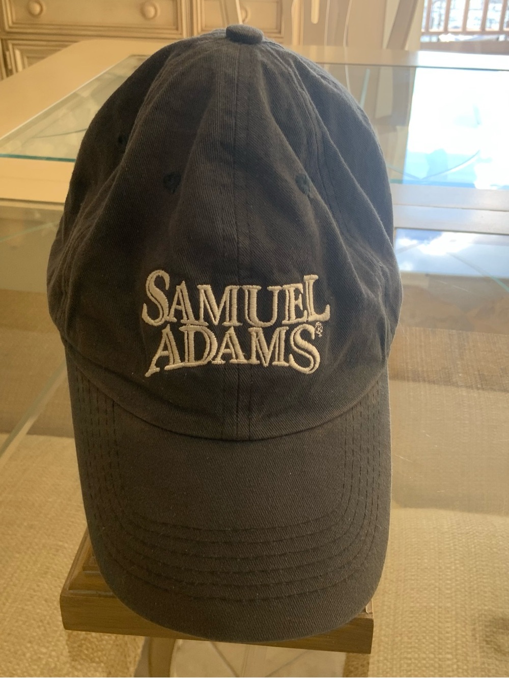 Samuel Adam’s Dusty Navy Baseball Cap in Great Condition